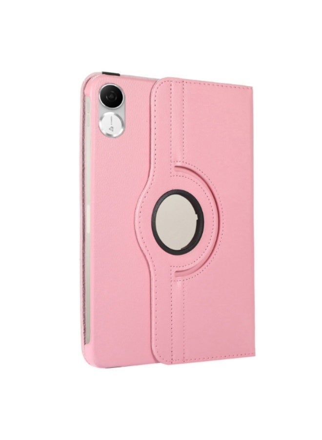 لـ Honor Pad X8a 11 بوصة غطاء الحالة ، وقف زاوية متعددة + 360 قوس دوار + غطاء واقي رقيق من الجلد مقاوم للصدمات ، الوردي - Image 1